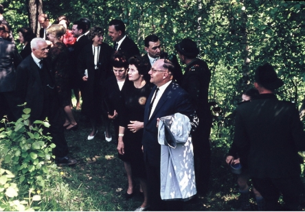 Einweihung des Drechsler Gedenksteines 1965 (Foto: G. Zimmermann)